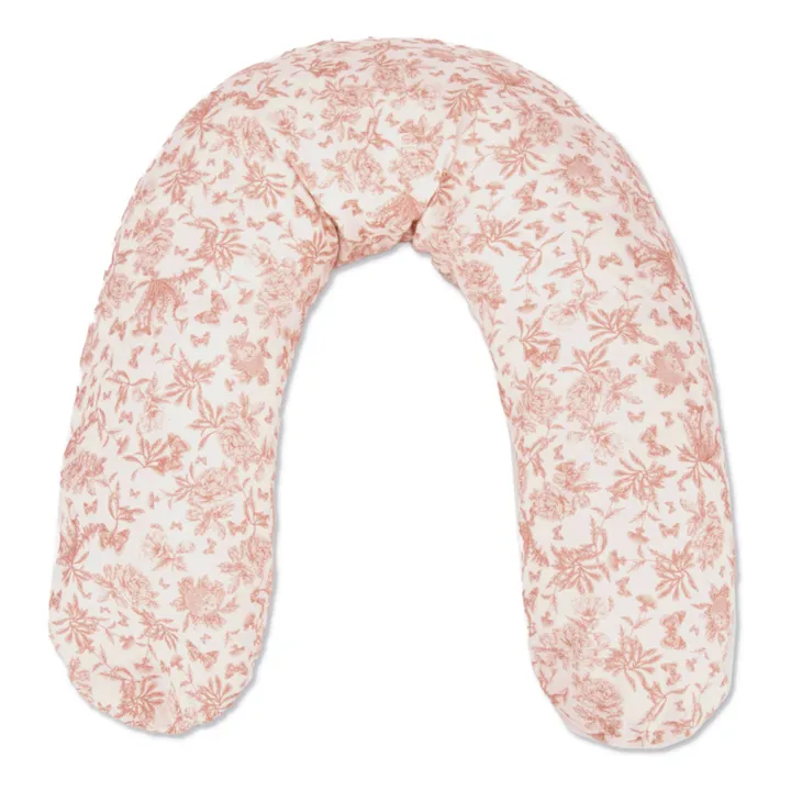 Coussin d'allaitement Toile de Jouy | Rose pêche- Image produit n°0