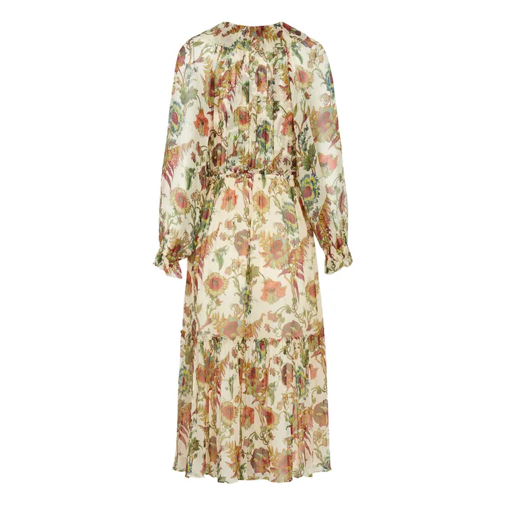 Robe Audette Soie | Ecru- Image produit n°1