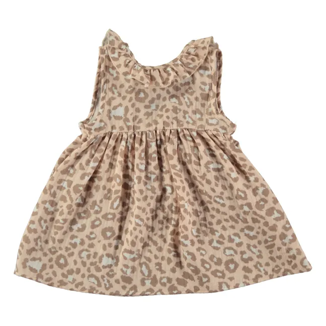 Vestido de leopardo para bebé | Rosa Palo