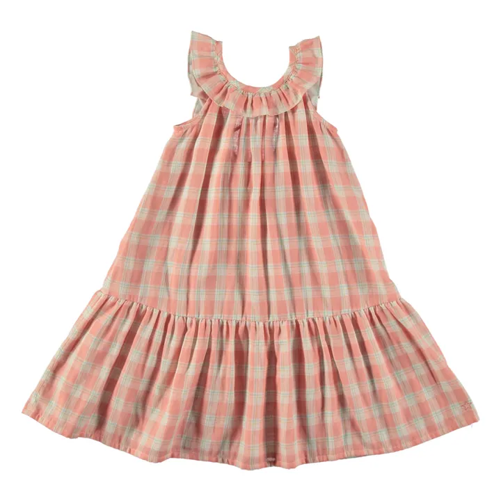 Vestido de cuadros | Rosa- Imagen del producto n°0