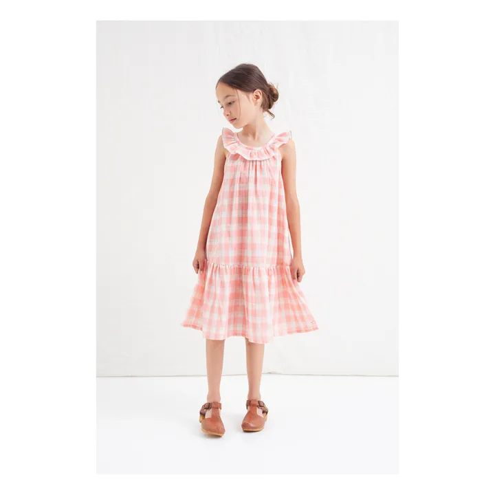 Vestido de cuadros | Rosa- Imagen del producto n°1