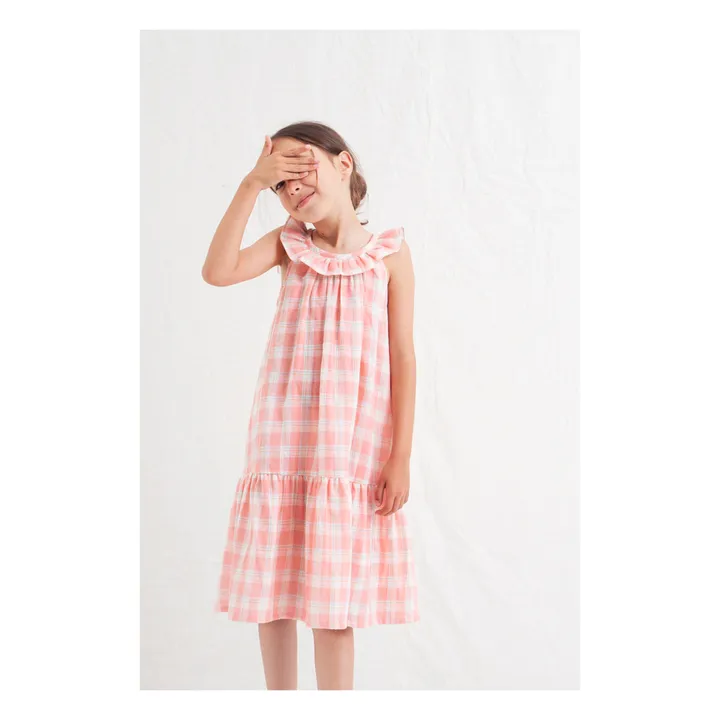 Vestido de cuadros | Rosa- Imagen del producto n°2