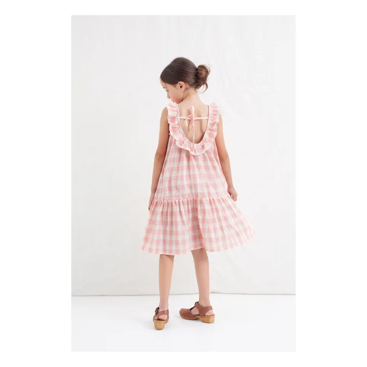 Vestido de cuadros | Rosa- Imagen del producto n°3