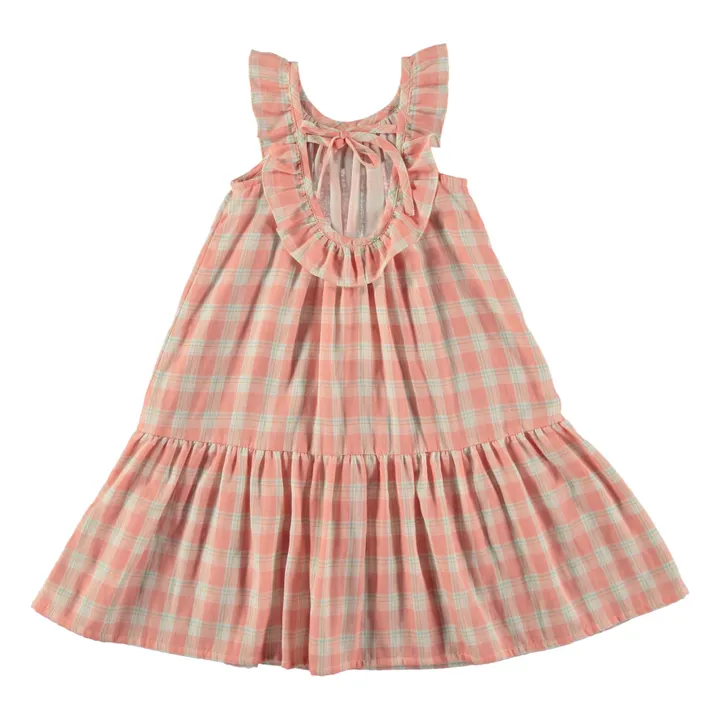 Vestido de cuadros | Rosa- Imagen del producto n°4