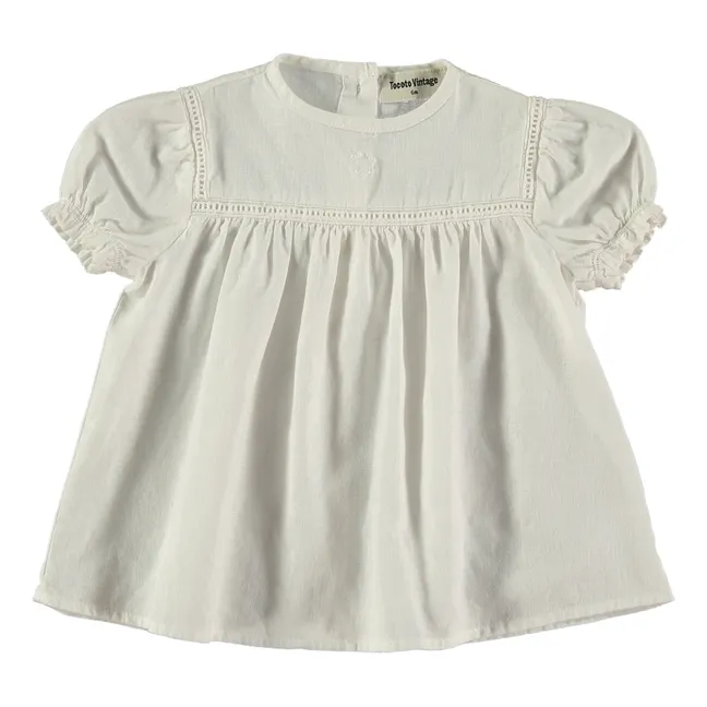 Kleid Baby mit Schnürung | Weiß