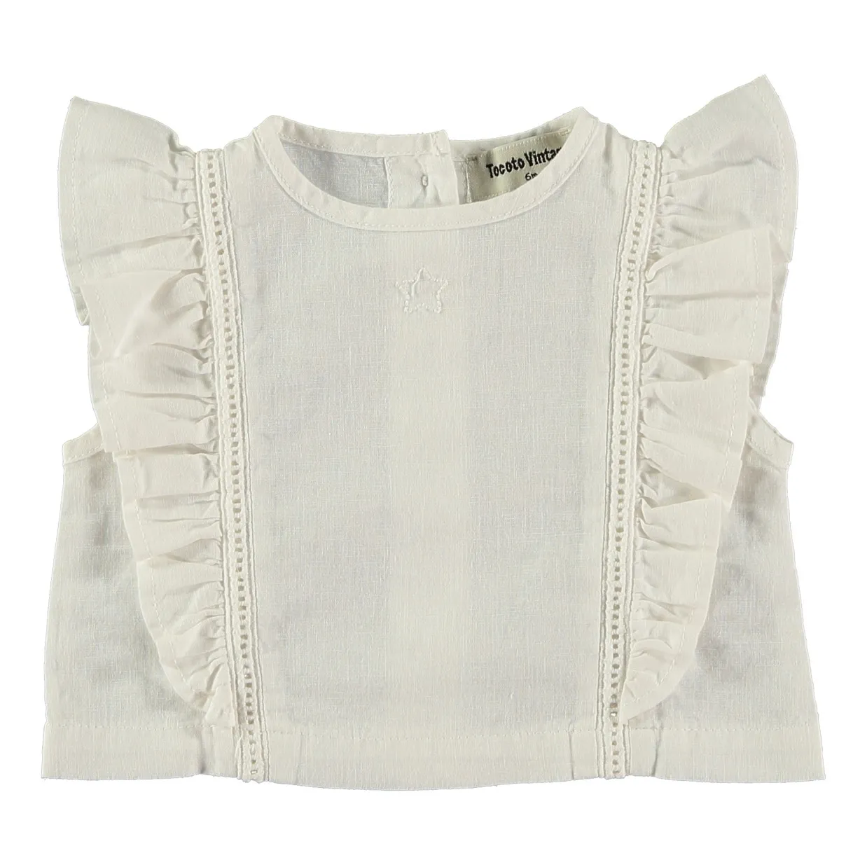 Tocoto Vintage White Top Baby Volant