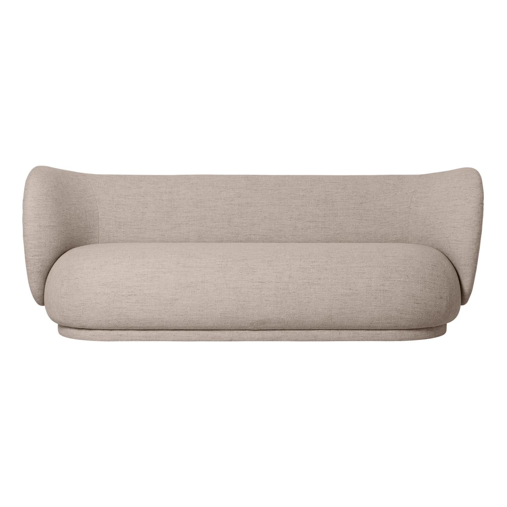 Ferm Living Sand Rico 3-Seater Sofa With Bouclé Upholstery
