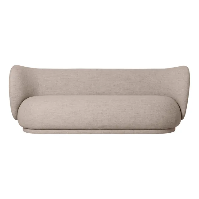 Rico 3-seater sofa with bouclé upholstery | Sand