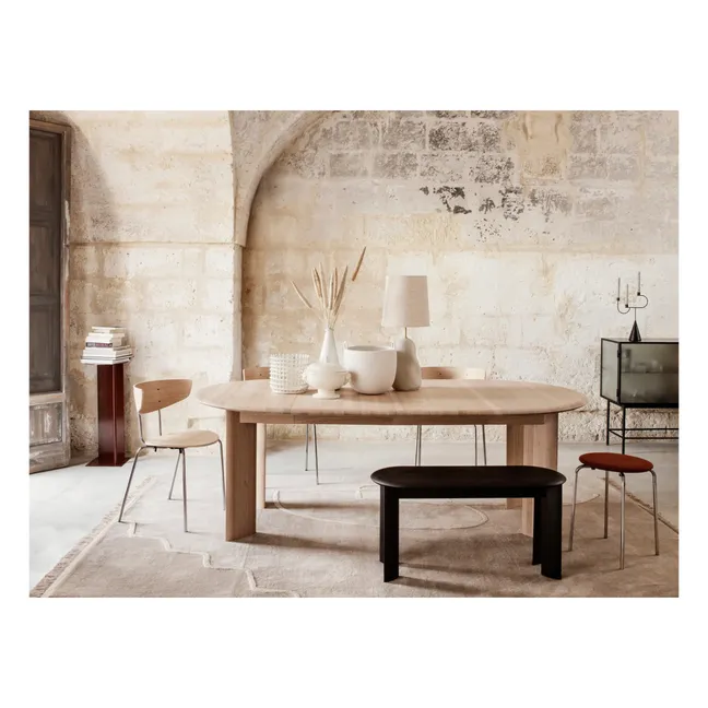 Runder Tisch Revel aus FSC-Holz ausziehbar D 117-217 cm | Weiß