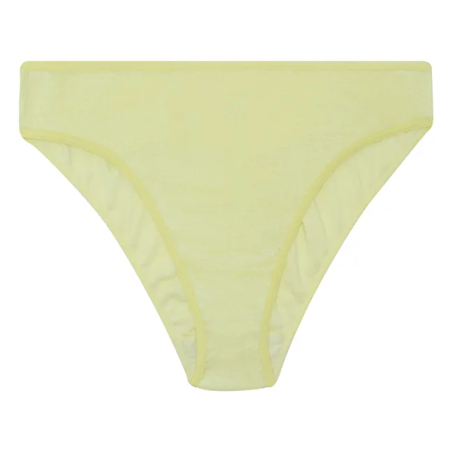 Velvet Bell Panties | Pale yellow