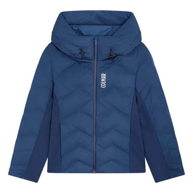 Women's Padded Short Ski Parka | Peacock Blue