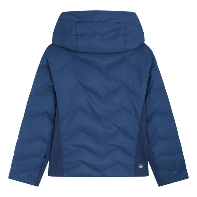 Parka Courte de Ski Femme Matelassée | Bleu paon