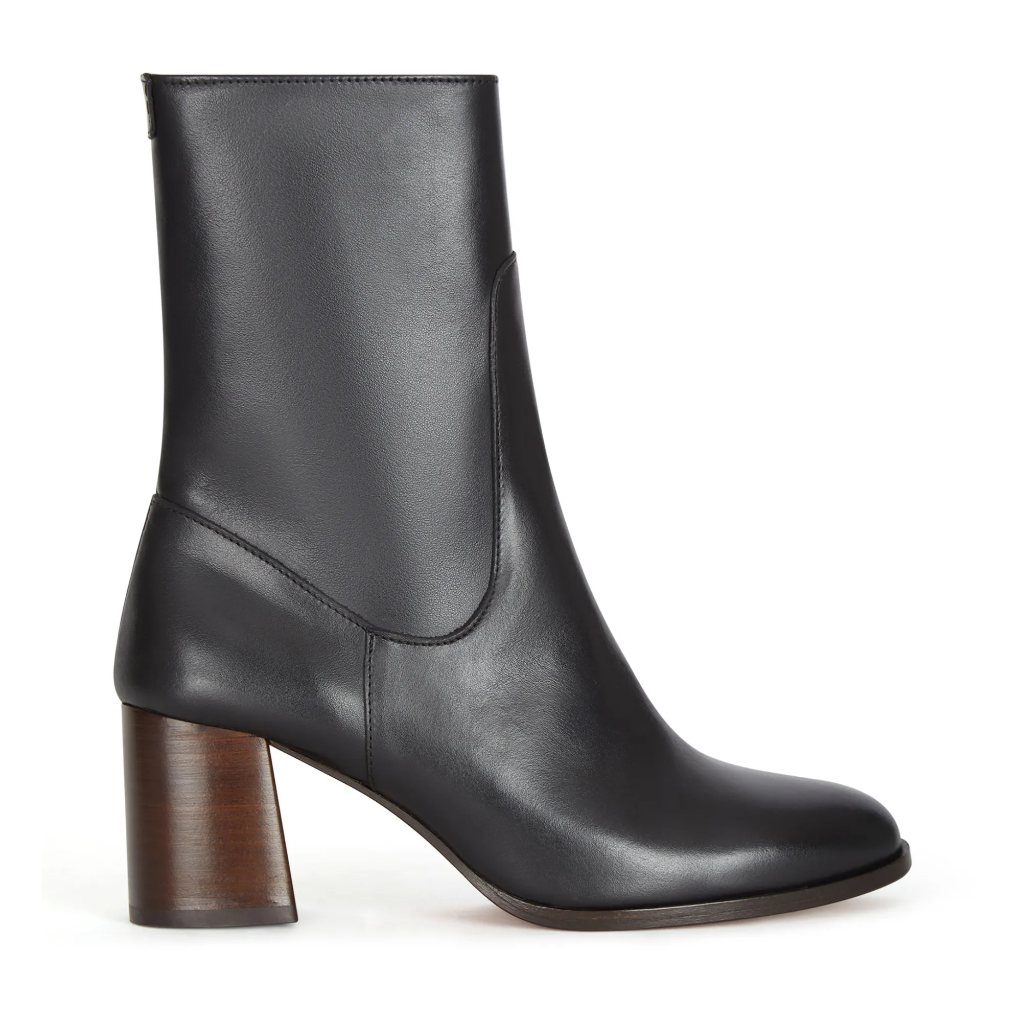 Anthology Paris Black Gabrielle Leather Boots