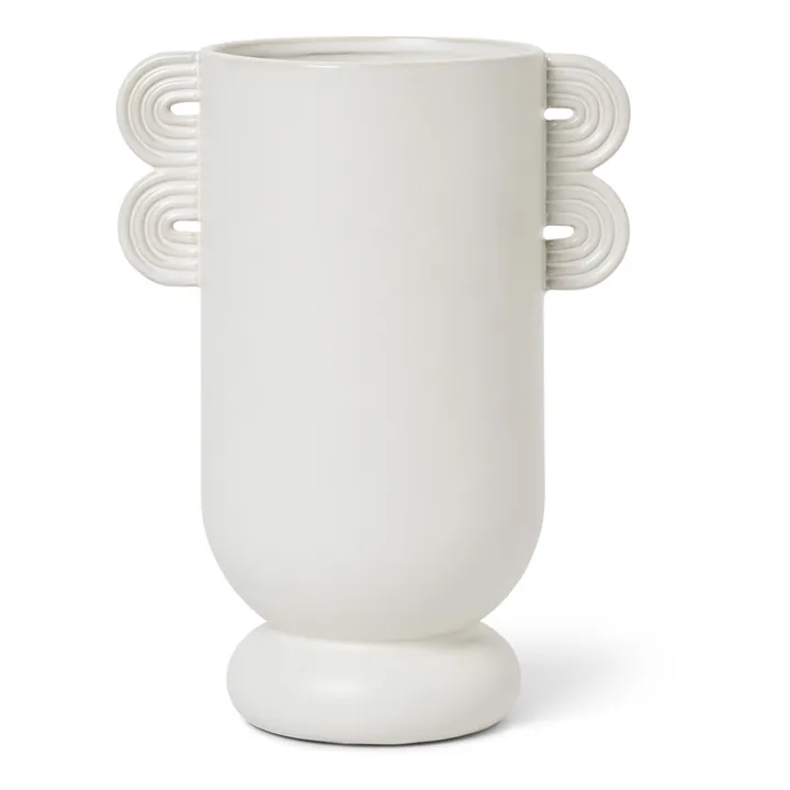 Vase en grès Muse Ania | Blanc- Image produit n°0