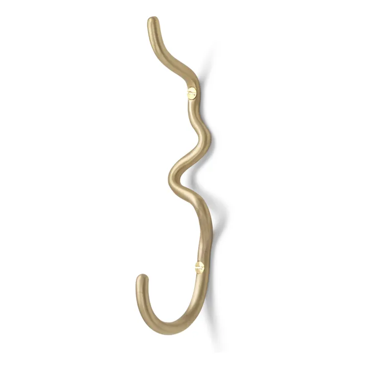 Curvature Coat Hook | Brass- Product image n°0