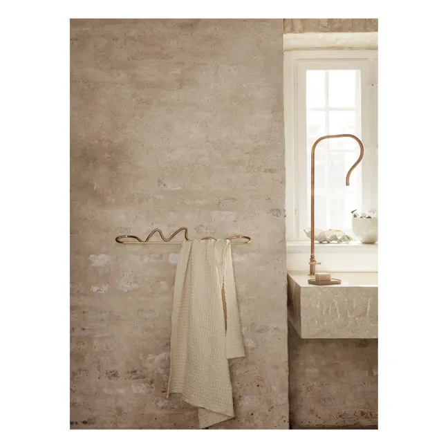 Porte-serviette Curvature | Laiton