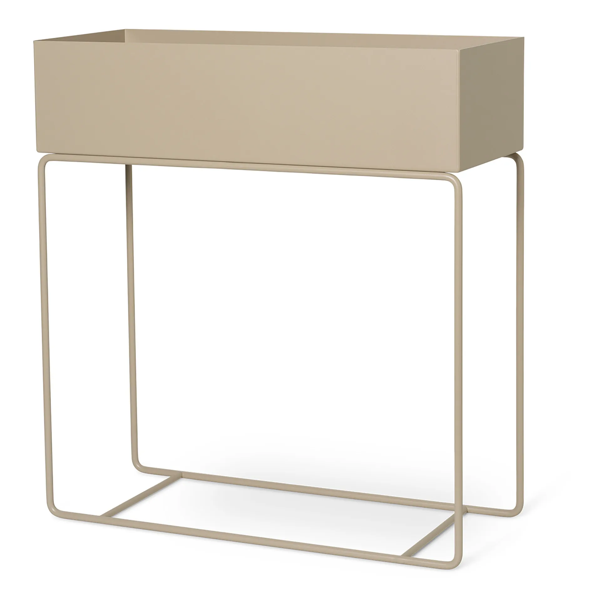 Jardinière sur pied en métal  | Beige- Image produit n°2