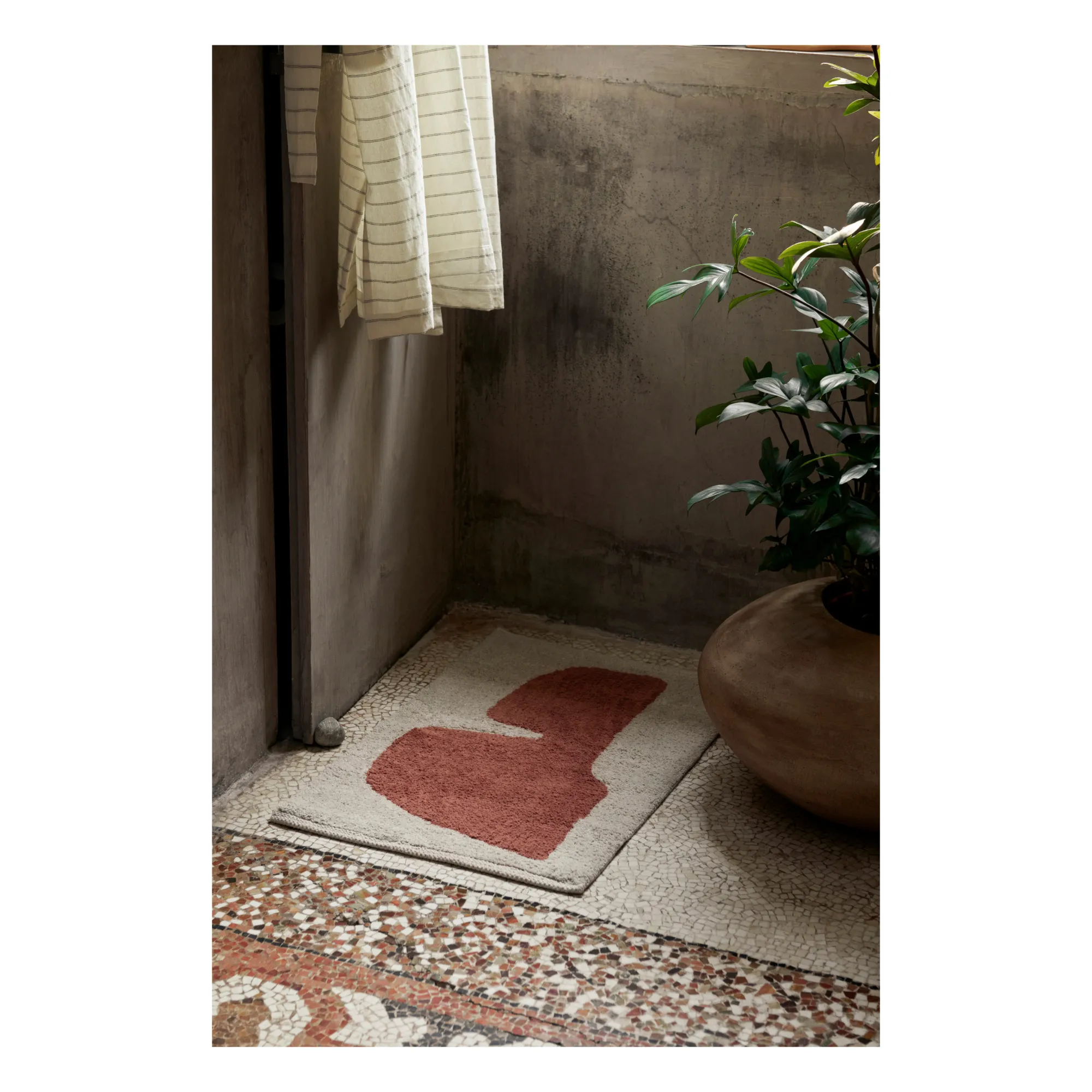Tapis de bain Lay | Brique- Image produit n°1