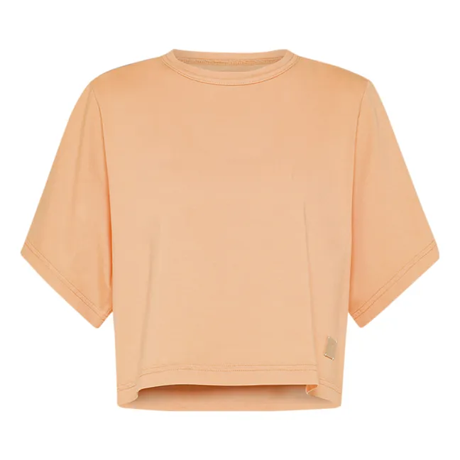 Kurzes T-Shirt aus Bio-Baumwolle | Orange