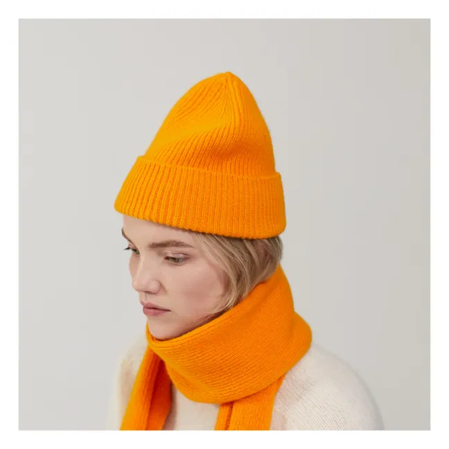 Cappello in lana e angora | Arancione