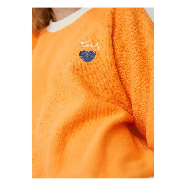 Sweatshirt Compton Frottee | Orange