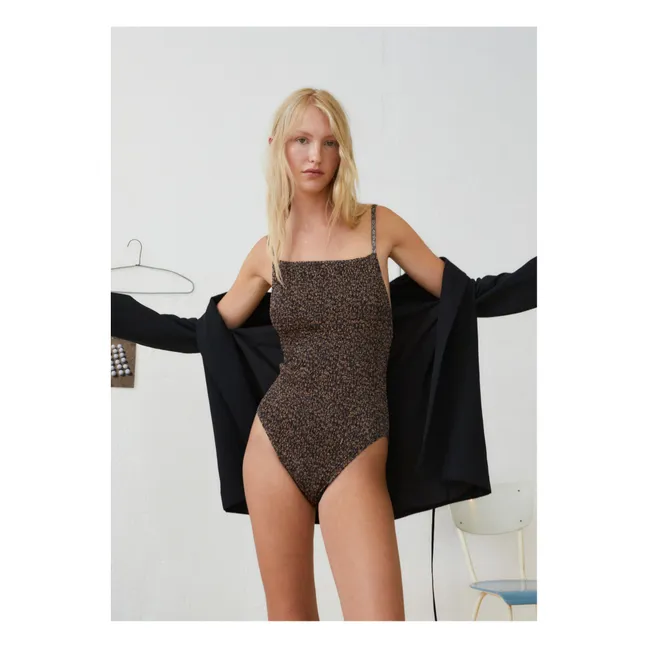 Einteiliger Smock Badeanzug - Damenkollektion | Braun