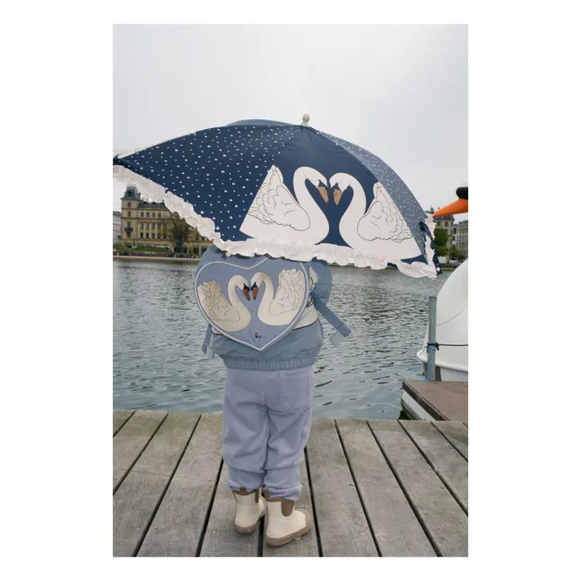 Ombrello a cigno | Blu marino