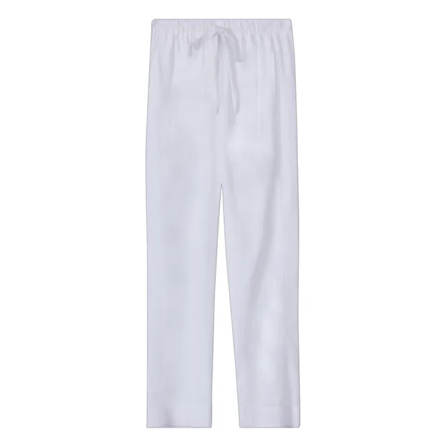 Pantalones de popelina de algodón Draper | Blanco