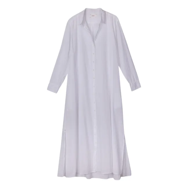 Vestido de popelina de algodón Boden | Blanco