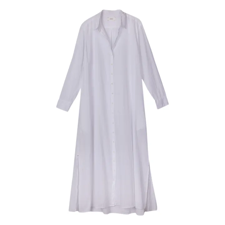 Robe Boden Popeline de Coton | Blanc- Image produit n°0
