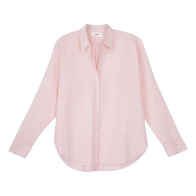 Camisa Beau Popeline de Coton | Rosa Bombón
