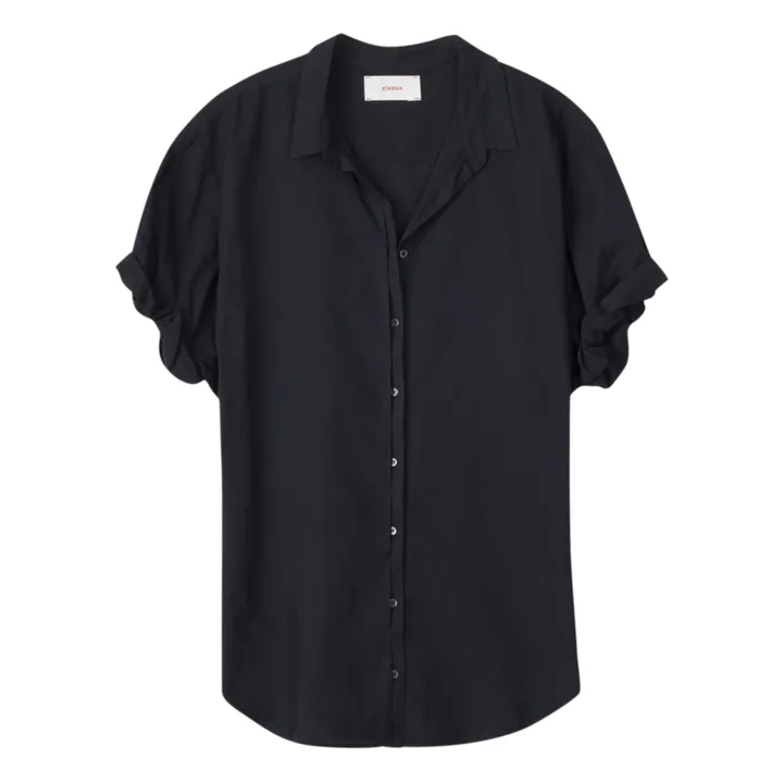 Chemise Channing Popeline de Coton | Noir- Image produit n°0