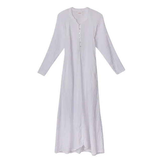 Robe Tabitha Gaze de Coton | Blanc