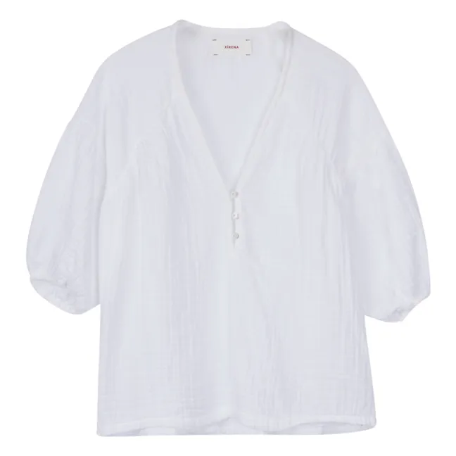Felicity blouse Cotton gauze | White