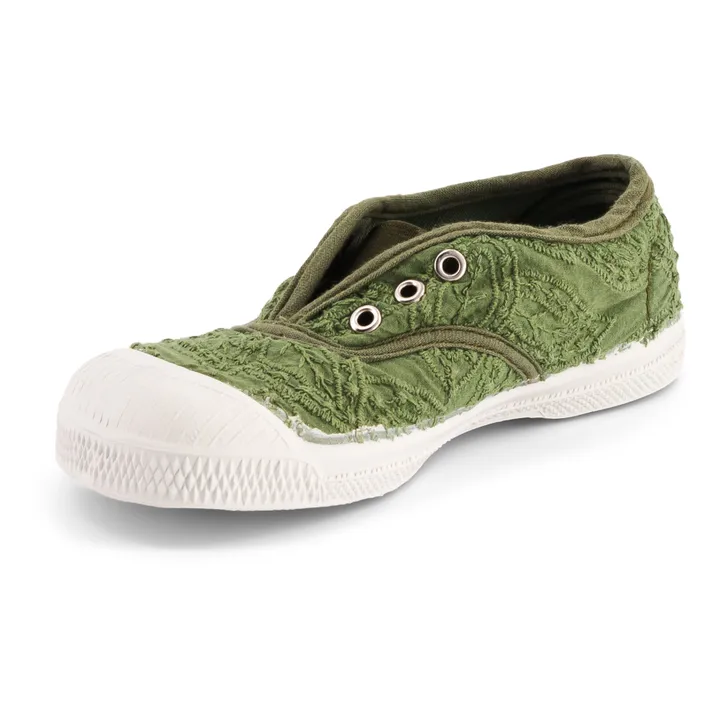 Tennis Elly Broderie Anglaise | Khaki- Image produit n°3