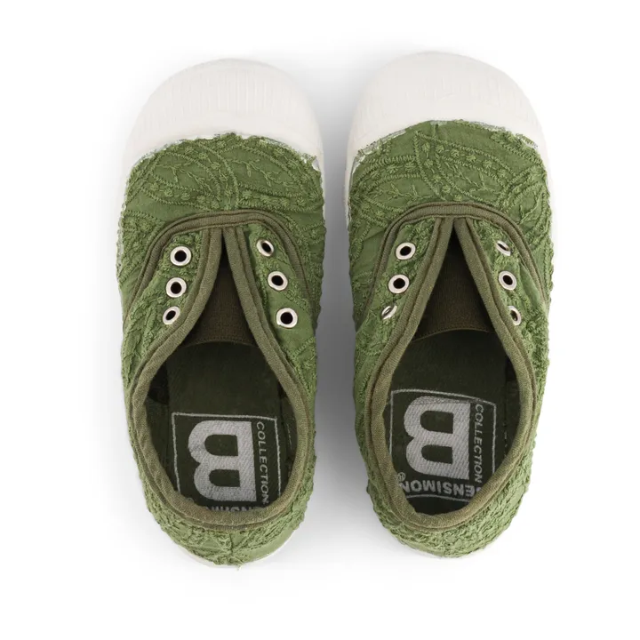 Tennis Elly Broderie Anglaise | Khaki- Image produit n°2