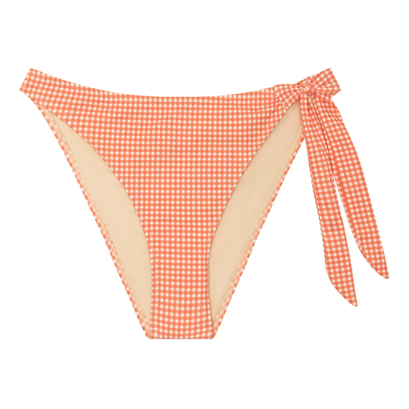 Peony Coral Pink Hi Line Swimming Costume Bottoms