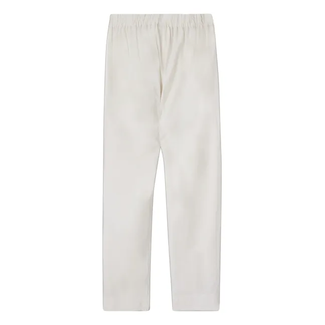 Pantaloni Draper in popeline di cotone | Sabbia