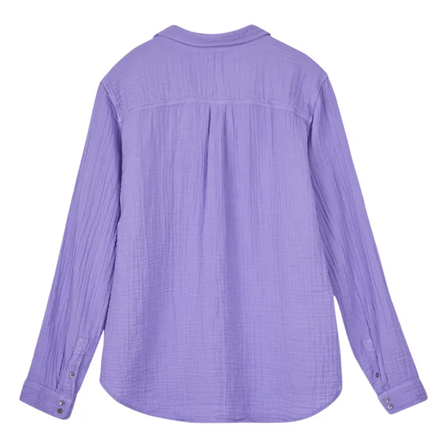Cotton Gauze Scout Shirt | Lilac