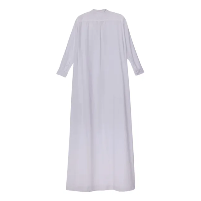 Kleid Boden Popeline de Coton | Weiß