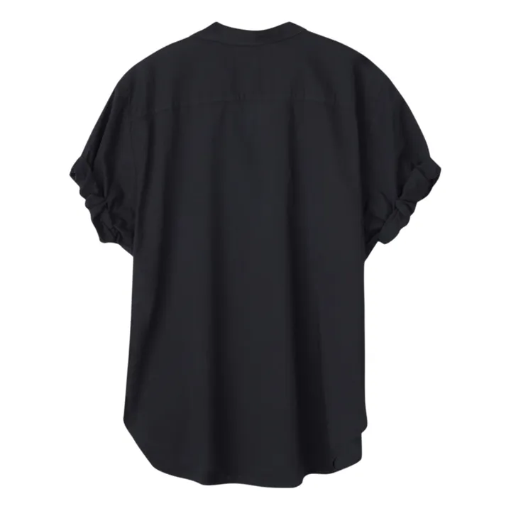 Chemise Channing Popeline de Coton | Noir- Image produit n°1