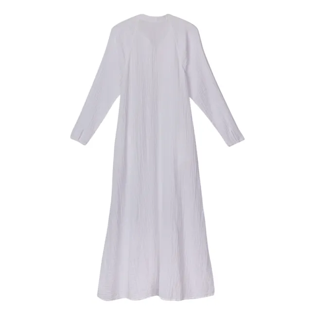 Kleid Tabitha Gaze aus Baumwolle | Weiß