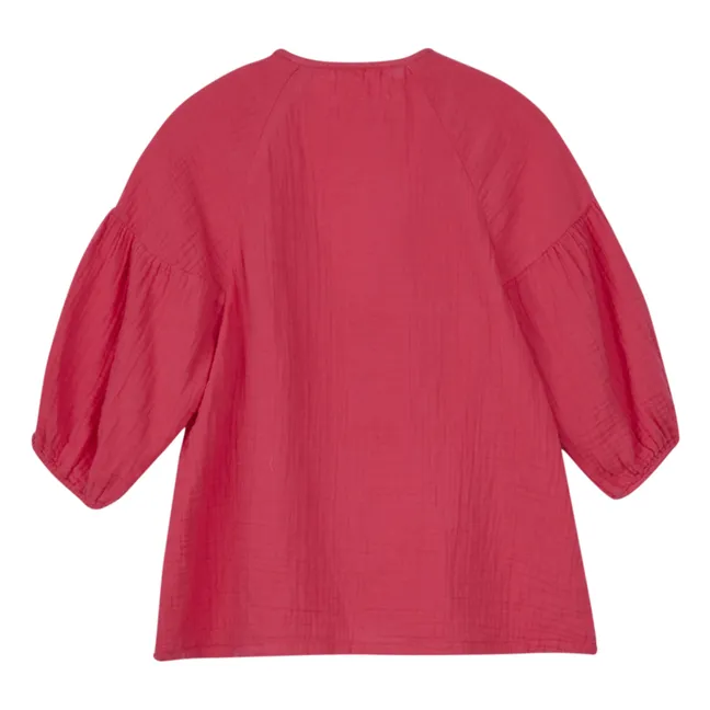 Felicity blouse Cotton gauze | Fuchsia