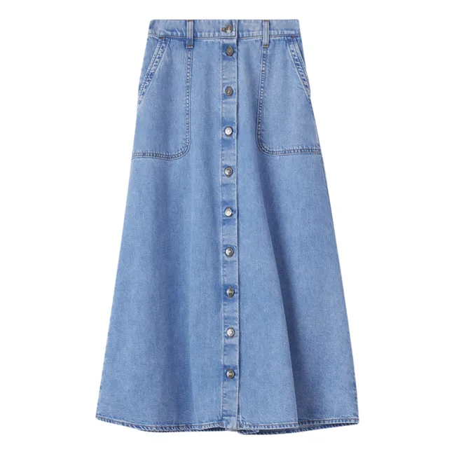 Skirt Gerri Denim Recycled Cotton | Light Blue