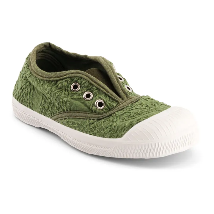 Tennis Elly Broderie Anglaise | Khaki- Image produit n°1