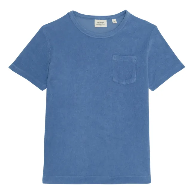 Pocket Crew Bouclette T-shirt | Blue