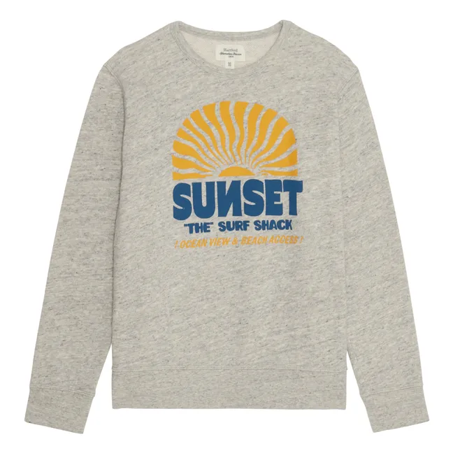 Sweatshirt Light Crew Sunset Frottee | Grau