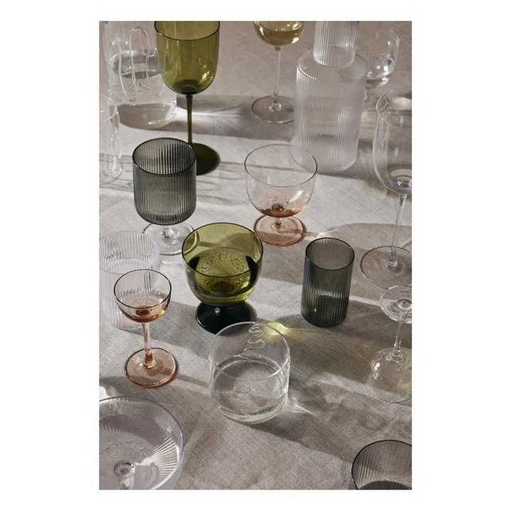 Verres à vin Ripple - Set de 2 | Gris- Image produit n°1