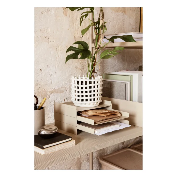 Panier en céramique | Blanc- Image produit n°3