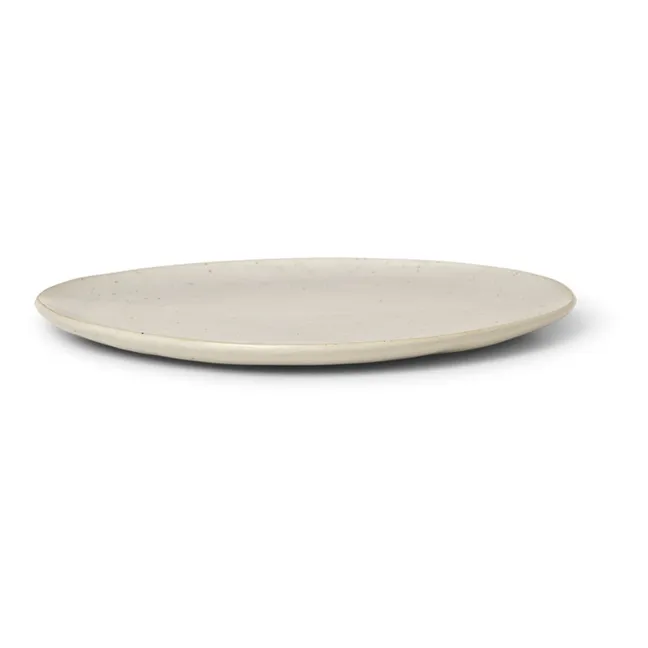 Assiette Flow  | Blanc cassé